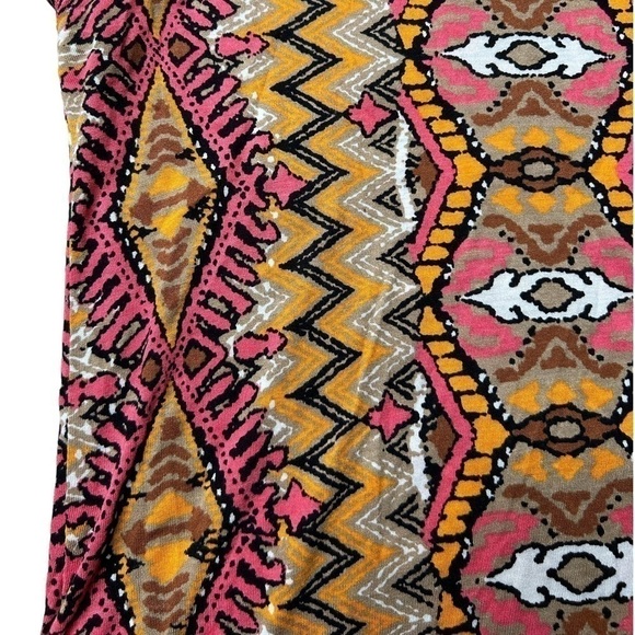 2/$30 INC International Concepts Women’s Aztec Print Fringe Cap Sleeves Small - Picture 10 of 13
